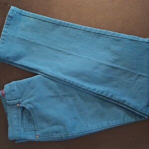 Gloria Vanderbilt Amanda Teal Turquiose Blue Denim Jeans Pants